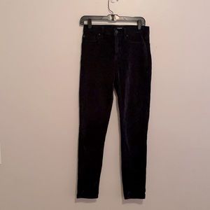Hudson black velvet pants
